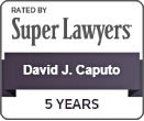 david j caputo super lawyers award 5 years